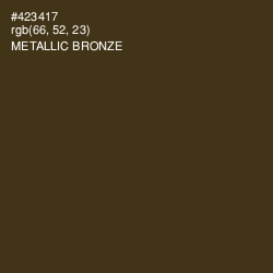 #423417 - Metallic Bronze Color Image